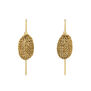 Mini woven pod earrings by Milena Zu